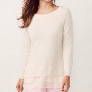 Lauren Conrad Tiered Mock-Layer Sweater